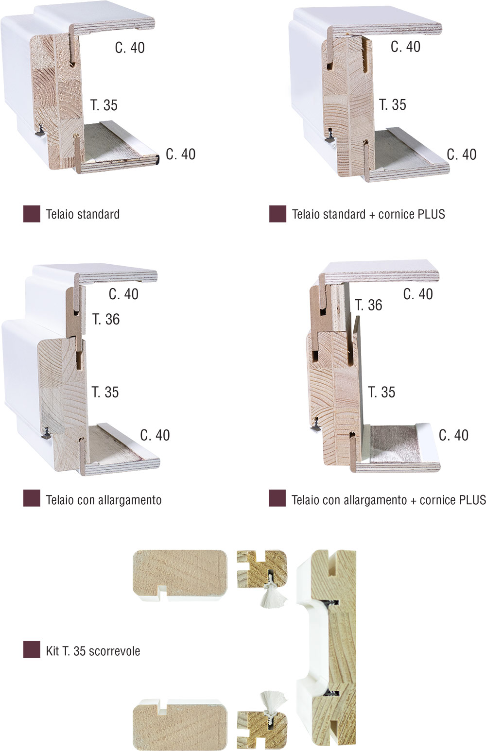 maniglie porte in legno linea basic desktop