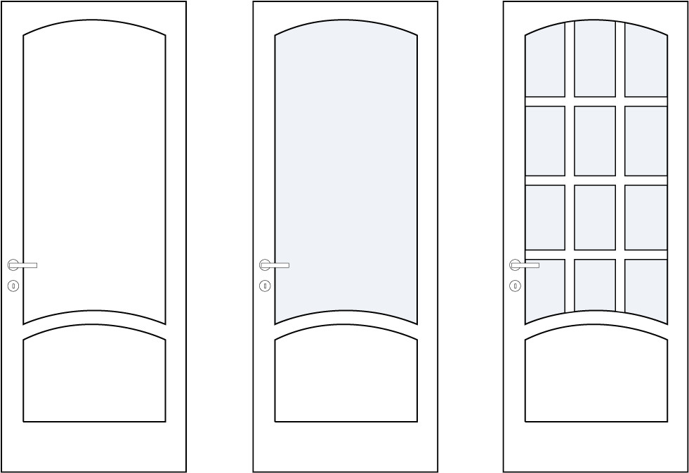 varianti compositive porte in legno serie classic 100