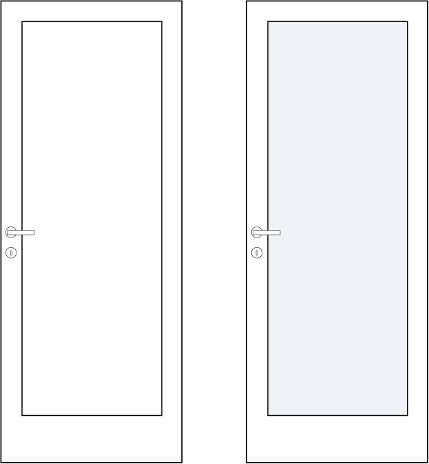 varianti compositive porte in legno serie classic 119