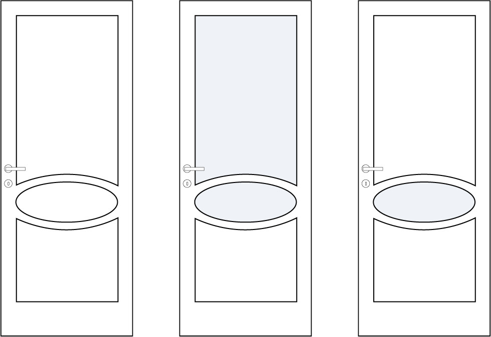 varianti compositive porte in legno serie classic 130