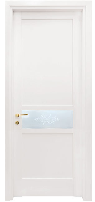 PORTE INTERNE IN LEGNO - LINEA BASIC - mod 427 - VETRO CENTRALE