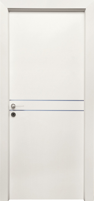 PORTE INTERNE IN LEGNO - LINEA BASIC - mod 521 - 2 PROFILI ORIZZONTALI
