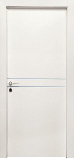 PORTE INTERNE IN LEGNO - LINEA BASIC - mod 521 - 2 PROFILI ORIZZONTALI