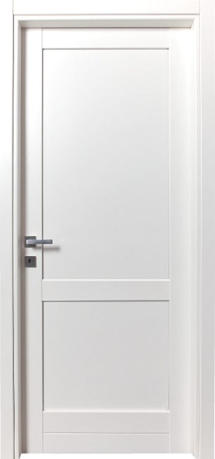PORTE INTERNE IN LEGNO - LINEA BASIC - mod 411 - FODERA PIANA BIANCA