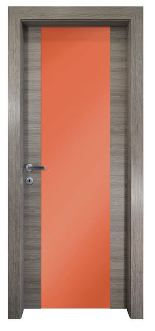 PORTE IN LEGNO PER INTERNI - LINEA FANTASY - mod 521 - ARES pannello arancione