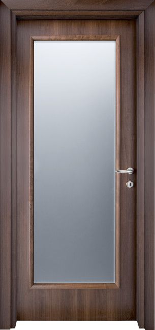 PORTE INTERNE IN LEGNO - LINEA BASIC - MOD 519 V - A VETRO