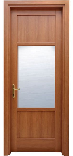 PORTE INTERNE IN LEGNO - LINEA BASIC - mod 460 - VETRO CENTRALE