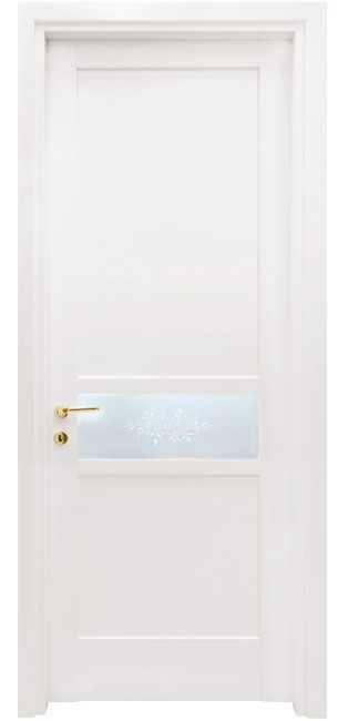 PORTE INTERNE IN LEGNO - LINEA BASIC - mod 427 - VETRO CENTRALE