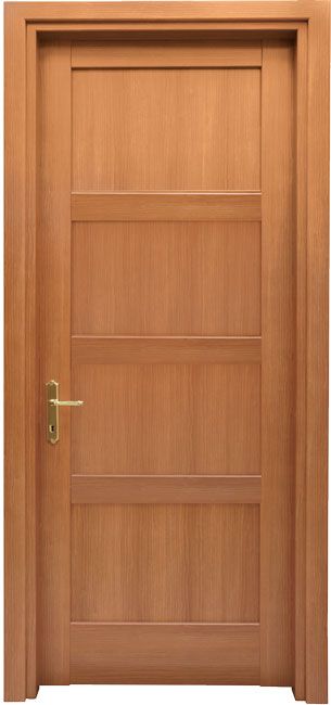 PORTE INTERNE IN LEGNO - LINEA BASIC - mod 432 - 4 RETTANGOLI A FODERA PIANA