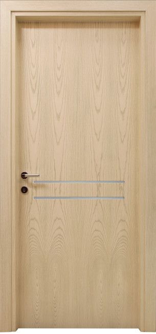 PORTE INTERNE IN LEGNO - LINEA LEGNO - mod 121 PROFILO ALLUMINIO STONDATI